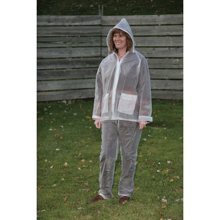 Boulder Creek Boulder Creek Clear Vinyl Three Piece Rain Suit Small 61101CM